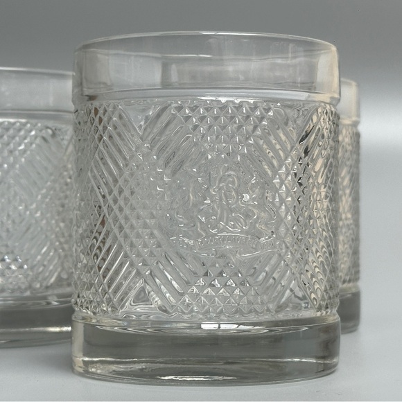 Ralph Lauren Safari Double Old Fashioned Glasses Set of 4 Whiskey Tumblers - Picture 4 of 14